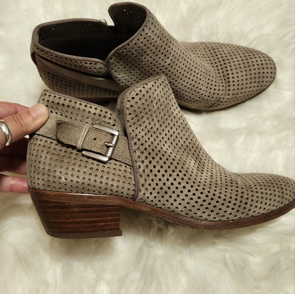 Sam Edelman/ Suede Leather Paula Booties - Picture 3 of 8